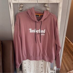 Pink Timberland Hoodie Cropped Size XL